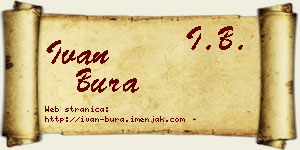 Ivan Bura vizit kartica